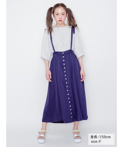 新品⭐️メリージェニー　スカート merry jenny（メリージェニー）の「サス付きマキシスカート