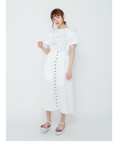 merry jenny(メリージェニー)の「【merry jenny×パントビスコ】乙女に捧げるレクイエムTシャツ(トップス・レディース・オフホワイト/ブラック/ピンク/イエロー)」の10枚目の写真