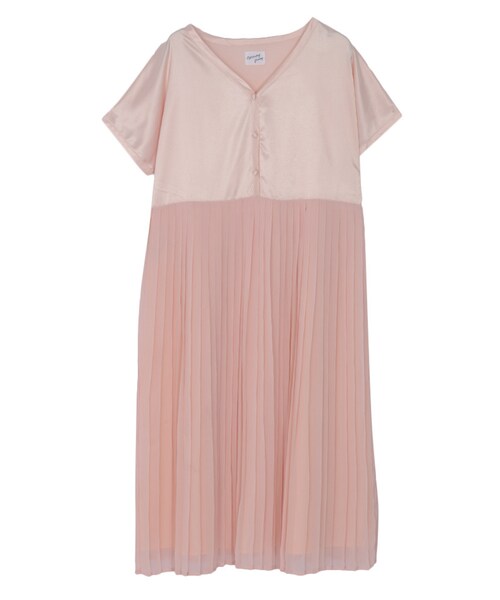 merry jenny（メリージェニー）の「プリーツずるワンピース（ワンピース/ドレス・レディース・ブラック/ピンク/ブルー・F）」の3枚目の写真