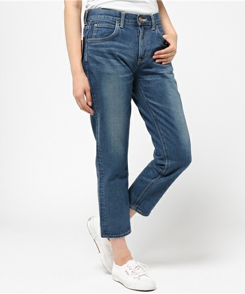 Lee（リー）の「【Lee】ANKLE TAPERED（デニムパンツ・レディース・ブルー/インディゴブルー・S/M）」の2枚目の写真