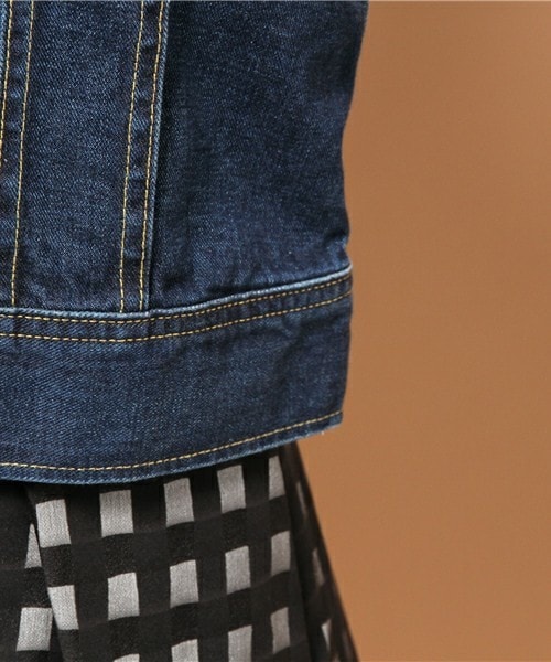 Lee（リー）の「【Lee】101J JACKET（デニムジャケット・レディース・インディゴブルー・FREE）」の9枚目の写真