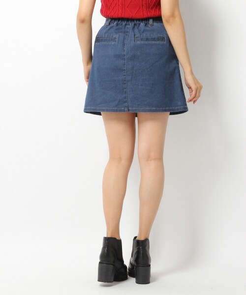 Heather(ヘザー)の「フロントボタンダイケイスカート(スカート・ブラウン/ブルー・FREE)」の5枚目の写真