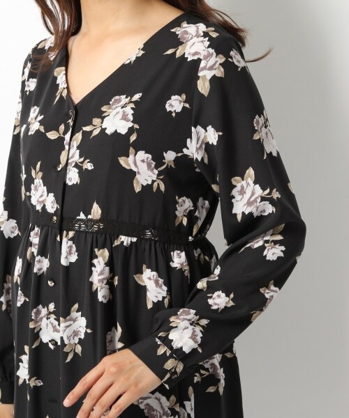 Heather（ヘザー）の「ROSEマキシガウン*ワンピース（ワンピース/ドレス・ブラック/レッド・FREE）」の8枚目の写真