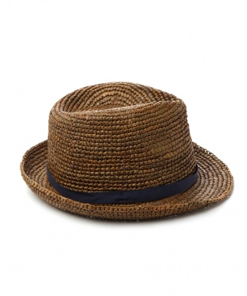 niko and...(ニコアンド)の「オリジナル ラフィア中折れ帯ハット(帽子・ナチュラル/ダークブラウン・F)」の4枚目の写真