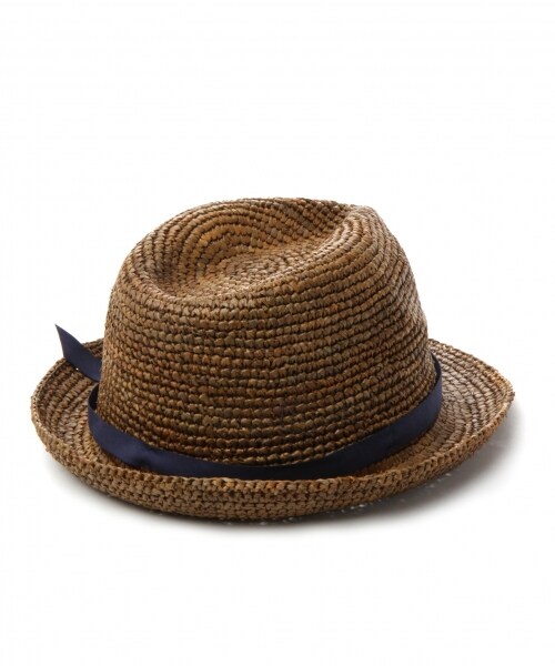 niko and...(ニコアンド)の「オリジナル ラフィア中折れ帯ハット(帽子・ナチュラル/ダークブラウン・F)」の5枚目の写真