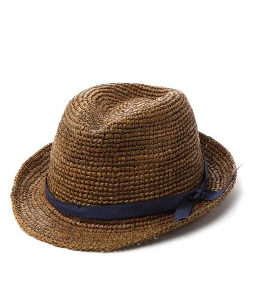 niko and...(ニコアンド)の「オリジナル ラフィア中折れ帯ハット(帽子・ナチュラル/ダークブラウン・F)」の2枚目の写真
