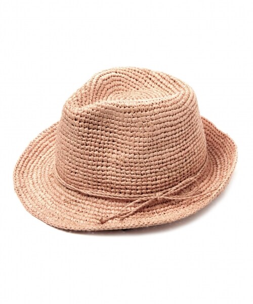 niko and...（ニコアンド）の「オリジナル ラフィアカラー中折れハット（帽子・グレー/ピンク/ナチュラル/ダークブラウン/グリーン/ブルー・F）」の6枚目の写真