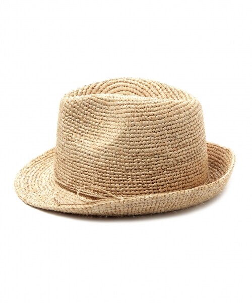 niko and...（ニコアンド）の「オリジナル ラフィアカラー中折れハット（帽子・グレー/ピンク/ナチュラル/ダークブラウン/グリーン/ブルー・F）」の7枚目の写真