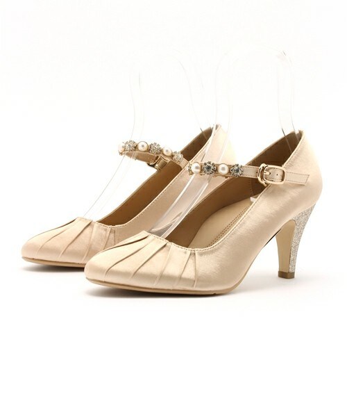 INTERPLANET WINGS（インタープラネットウィング）の「ﾋﾞｼﾞｭｰｽﾄﾗｯﾌﾟﾊﾟﾝﾌﾟｽ（パンプス・レディース・ブラック/ベージュ・22.5cm/23.5cm/24.5cm）」の2枚目の写真