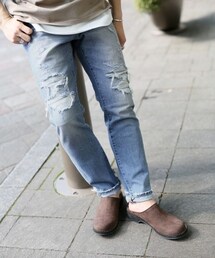 RAGEBLUE | ＜コーンミルズ社製デニム使用＞ダメージデニムパンツ(パンツ)