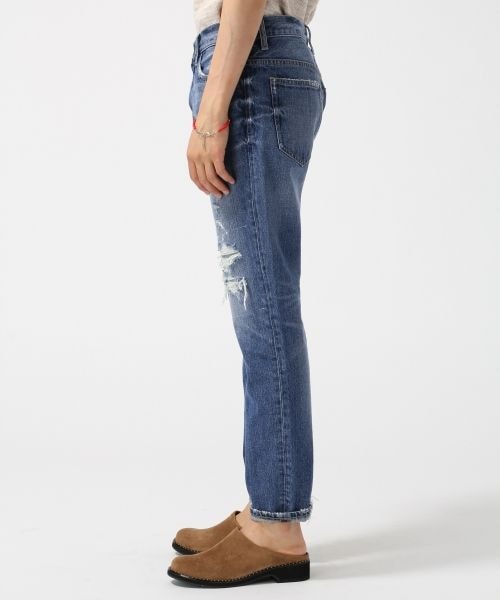 RAGEBLUE（レイジブルー）の「＜コーンミルズ社製デニム使用＞ダメージデニムパンツ（パンツ・ライトブルー/ブルー・M(30インチ)/L(32インチ)）」の3枚目の写真