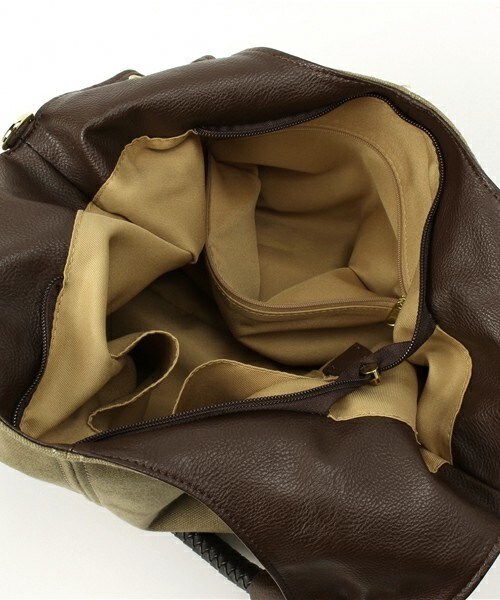 INTERPLANET WINGS（インタープラネットウィング）の「メッシュテープトート（トートバッグ・レディース・グレー/ベージュ・フリー）」の10枚目の写真