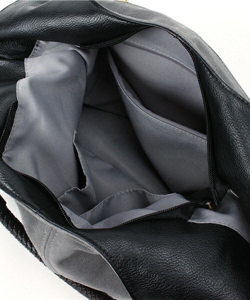 INTERPLANET WINGS（インタープラネットウィング）の「メッシュテープトート（トートバッグ・レディース・グレー/ベージュ・フリー）」の8枚目の写真