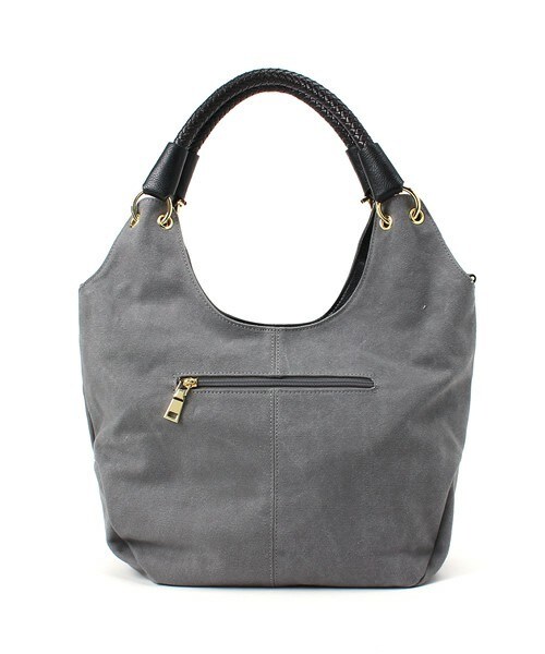 INTERPLANET WINGS（インタープラネットウィング）の「メッシュテープトート（トートバッグ・レディース・グレー/ベージュ・フリー）」の4枚目の写真