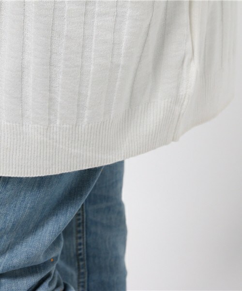 archives（アルシーヴ）の「ワイドリブロングカーデ（カーディガン/ボレロ・レディース・オフホワイト/グレー/ベージュ/ネイビー・MEDIUM）」の11枚目の写真