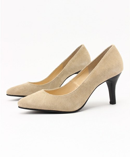 INTERPLANET(インタープラネット)の「ジャパンメイドスエードパンプス(パンプス・レディース・ブラック/ベージュ/ブルー・23.0cm/24.0cm)」の5枚目の写真