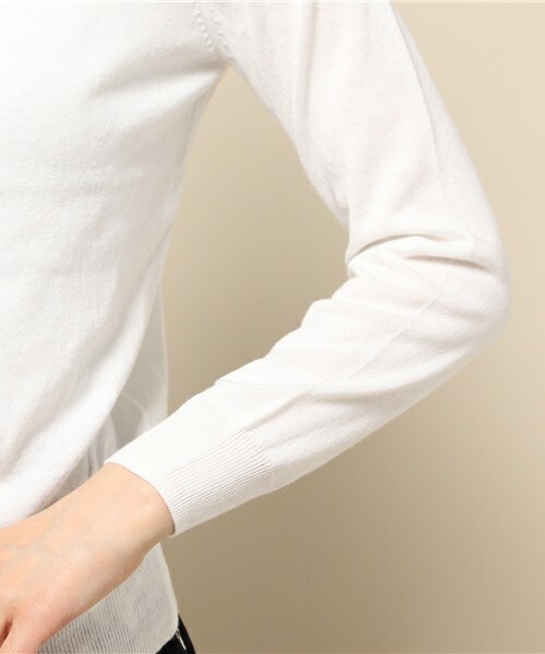 INTERPLANET（インタープラネット）の「綿混ベーシックカーディガン（カーディガン/ボレロ・レディース・オフホワイト/グレー/ブルー/ピンク/ネイビー・FREE）」の10枚目の写真