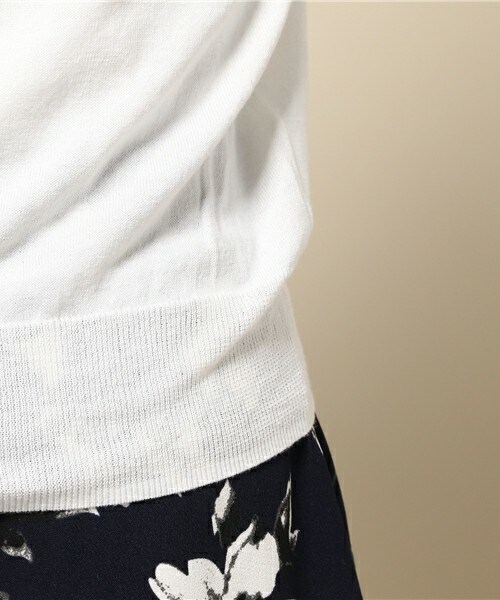 INTERPLANET（インタープラネット）の「綿混ベーシックカーディガン（カーディガン/ボレロ・レディース・オフホワイト/グレー/ブルー/ピンク/ネイビー・FREE）」の11枚目の写真