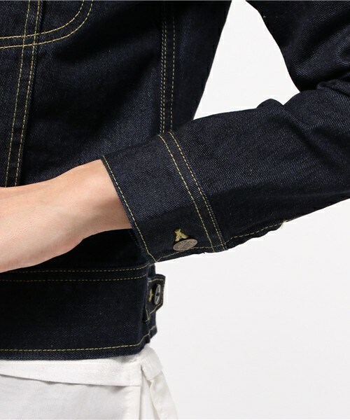 archives（アルシーヴ）の「デニムｼﾞｬｹｯﾄ2（デニムジャケット・レディース・ネイビー・SMALL）」の6枚目の写真