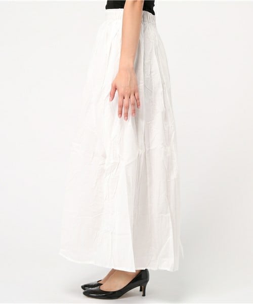 INTERPLANET WINGS（インタープラネットウィング）の「Cローンマキシスカート（スカート・レディース・オフホワイト/ベージュ/カーキ・FREE）」の5枚目の写真