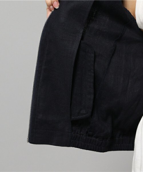 actuel（アクチュエル）の「麻レーヨンブルゾン（ブルゾン・レディース・ベージュ/カーキ/ネイビー・FREE）」の10枚目の写真