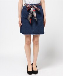 archives | フリンジデニム台形スカート(デニムスカート)