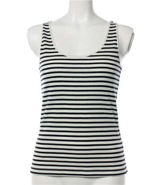 archives（アルシーヴ）の「吸水速乾テレコタンクトップ（タンクトップ・レディース・オフホワイト/ブラック/グレー/ブルー/ネイビー・MEDIUM）」の4枚目の写真