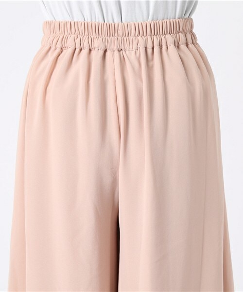 actuel（アクチュエル）の「8分丈ジョーゼットスカンツ（その他パンツ・レディース・ブラック/グレー/ベージュ/ピンク・FREE）」の9枚目の写真