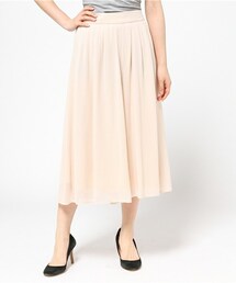 actuel | 8分丈ジョーゼットスカンツ(その他パンツ)