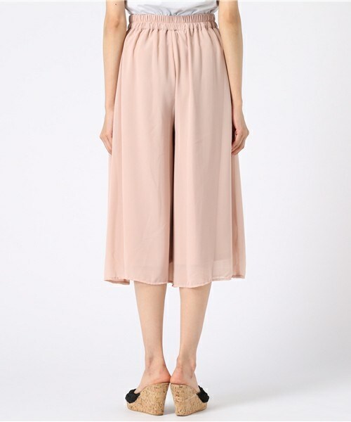 actuel（アクチュエル）の「8分丈ジョーゼットスカンツ（その他パンツ・レディース・ブラック/グレー/ベージュ/ピンク・FREE）」の7枚目の写真