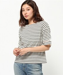 INTERPLANET WINGS | 袖レース切替ボーダーP/O(Tシャツ/カットソー)