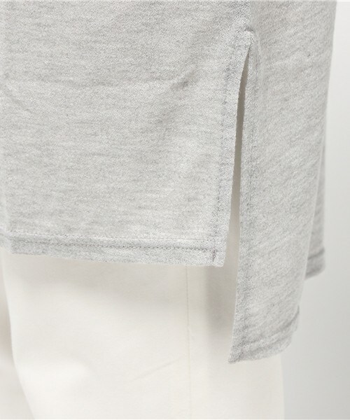 INTERPLANET WINGS（インタープラネットウィング）の「梨地ロングトッパー（カーディガン/ボレロ・レディース・オフホワイト/ブラック/グレー・FREE）」の10枚目の写真