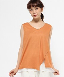 actuel | ノースリイレギュラーヘムレイヤードP/O(Tシャツ/カットソー)