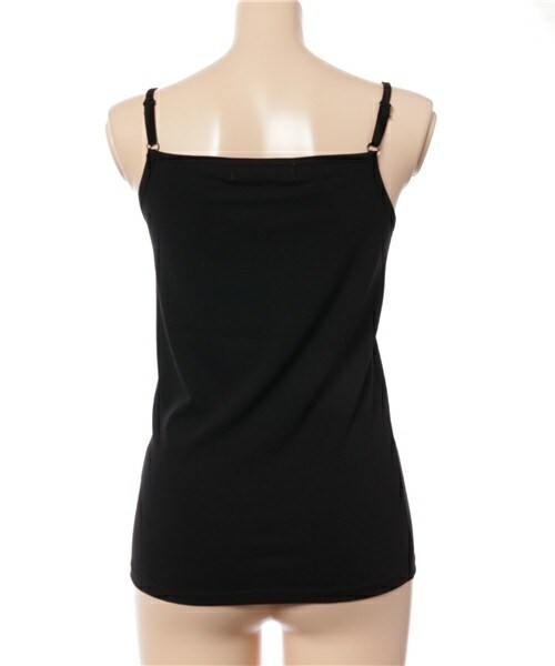 INTERPLANET(インタープラネット)の「【接触冷感】クールキャミソール(キャミソール・レディース・オフホワイト/ブラック/ベージュ・FREE)」の4枚目の写真