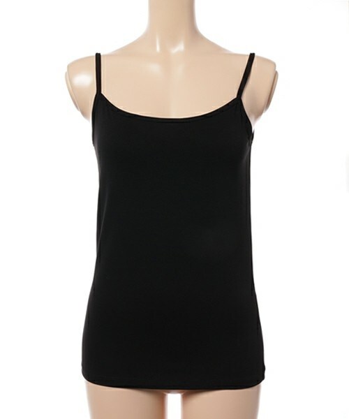 INTERPLANET(インタープラネット)の「【接触冷感】クールキャミソール(キャミソール・レディース・オフホワイト/ブラック/ベージュ・FREE)」の1枚目の写真