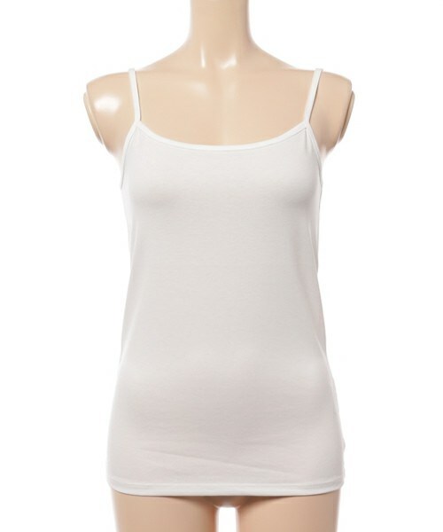 INTERPLANET(インタープラネット)の「【接触冷感】クールキャミソール(キャミソール・レディース・オフホワイト/ブラック/ベージュ・FREE)」の2枚目の写真