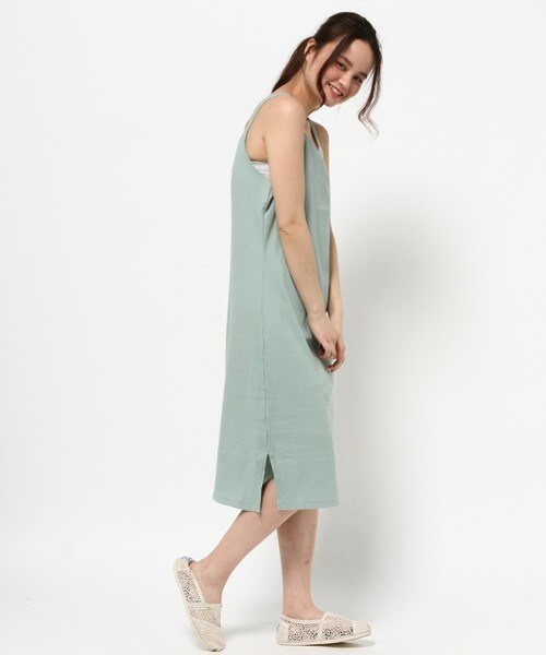 archives（アルシーヴ）の「テレコキャミワンピース（ワンピース・レディース・アイボリー/ブラック/グレー/グリーン/カーキ・MEDIUM）」の5枚目の写真