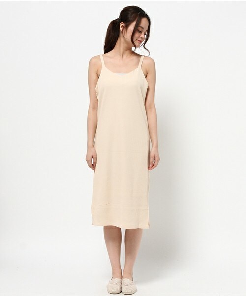 archives（アルシーヴ）の「テレコキャミワンピース（ワンピース・レディース・アイボリー/ブラック/グレー/グリーン/カーキ・MEDIUM）」の6枚目の写真