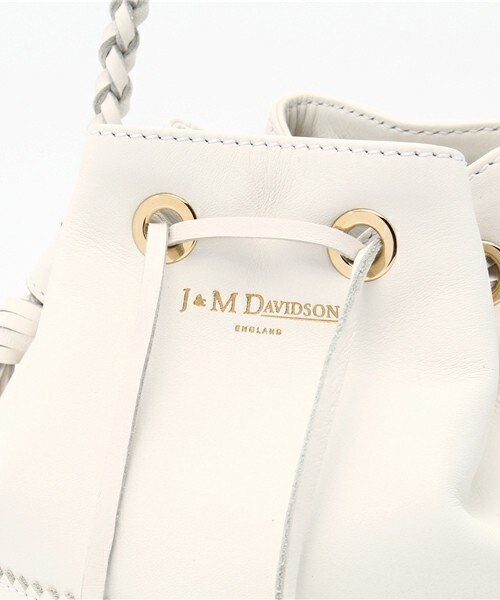 J&M Davidson（ジェイアンドエムデヴィッドソン）の「J&M DAVIDSON　ワンハンドルフリンジショルダーバッグ"M.CARNIVAL"（ショルダーバッグ・レディース・ホワイト/ブラック・FREE）」の6枚目の写真