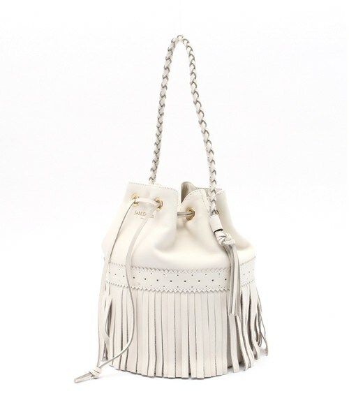 J&M Davidson（ジェイアンドエムデヴィッドソン）の「J&M DAVIDSON　ワンハンドルフリンジショルダーバッグ"M.CARNIVAL"（ショルダーバッグ・レディース・ホワイト/ブラック・FREE）」の3枚目の写真