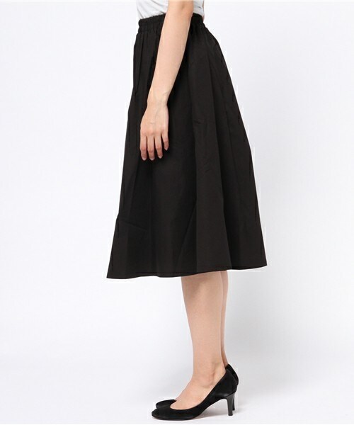 archives（アルシーヴ）の「タイプライターギャザースカート（スカート・レディース・ブラック/ベージュ/カーキ/レッド・MEDIUM）」の6枚目の写真