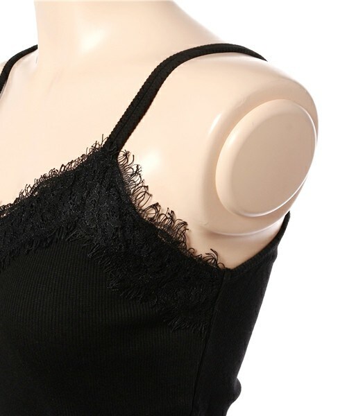 archives（アルシーヴ）の「胸レースキャミソール（キャミソール・レディース・オフホワイト/ブラック/グレー/ネイビー/イエロー・MEDIUM）」の9枚目の写真