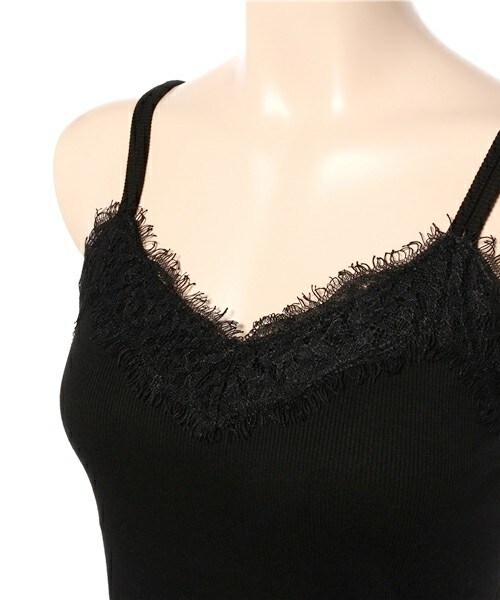 archives（アルシーヴ）の「胸レースキャミソール（キャミソール・レディース・オフホワイト/ブラック/グレー/ネイビー/イエロー・MEDIUM）」の8枚目の写真