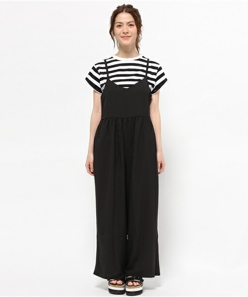 archives（アルシーヴ）の「セットオールンワン（つなぎ/オールインワン・レディース・ブラック/ベージュ/カーキ・MEDIUM）」の4枚目の写真