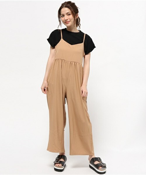 archives（アルシーヴ）の「セットオールンワン（つなぎ/オールインワン・レディース・ブラック/ベージュ/カーキ・MEDIUM）」の2枚目の写真