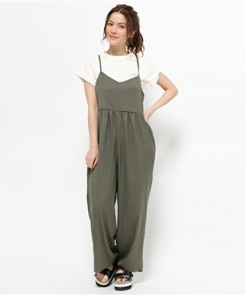 archives（アルシーヴ）の「セットオールンワン（つなぎ/オールインワン・レディース・ブラック/ベージュ/カーキ・MEDIUM）」の3枚目の写真