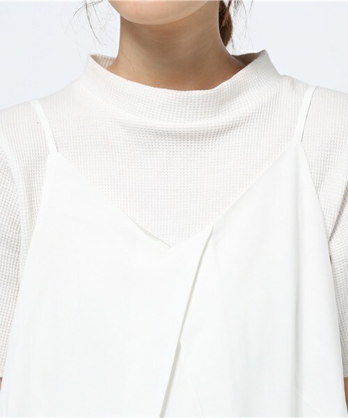 archives（アルシーヴ）の「キャミ＋ワイドパンツセットアップ（つなぎ/オールインワン・レディース・アイボリー/ブラック/ネイビー/オレンジ・MEDIUM）」の8枚目の写真