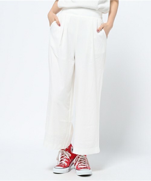 archives（アルシーヴ）の「キャミ＋ワイドパンツセットアップ（つなぎ/オールインワン・レディース・アイボリー/ブラック/ネイビー/オレンジ・MEDIUM）」の13枚目の写真