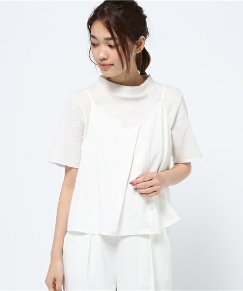 archives（アルシーヴ）の「キャミ＋ワイドパンツセットアップ（つなぎ/オールインワン・レディース・アイボリー/ブラック/ネイビー/オレンジ・MEDIUM）」の12枚目の写真