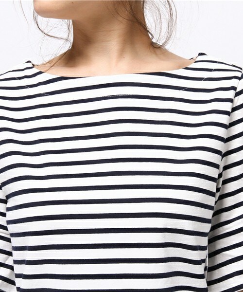 archives（アルシーヴ）の「度詰め天竺Tシャツ（Tシャツ/カットソー・レディース・オフホワイト/ブラック/カーキ/ネイビー/オレンジ・MEDIUM）」の9枚目の写真